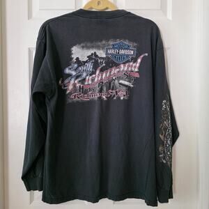 Harley Davidson 2006 "South Richmond" Vintage Long Sleeve Tee Shirt (Large)